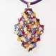 Symphony - Malvina Rhombus M-Purple Suedine - 2
